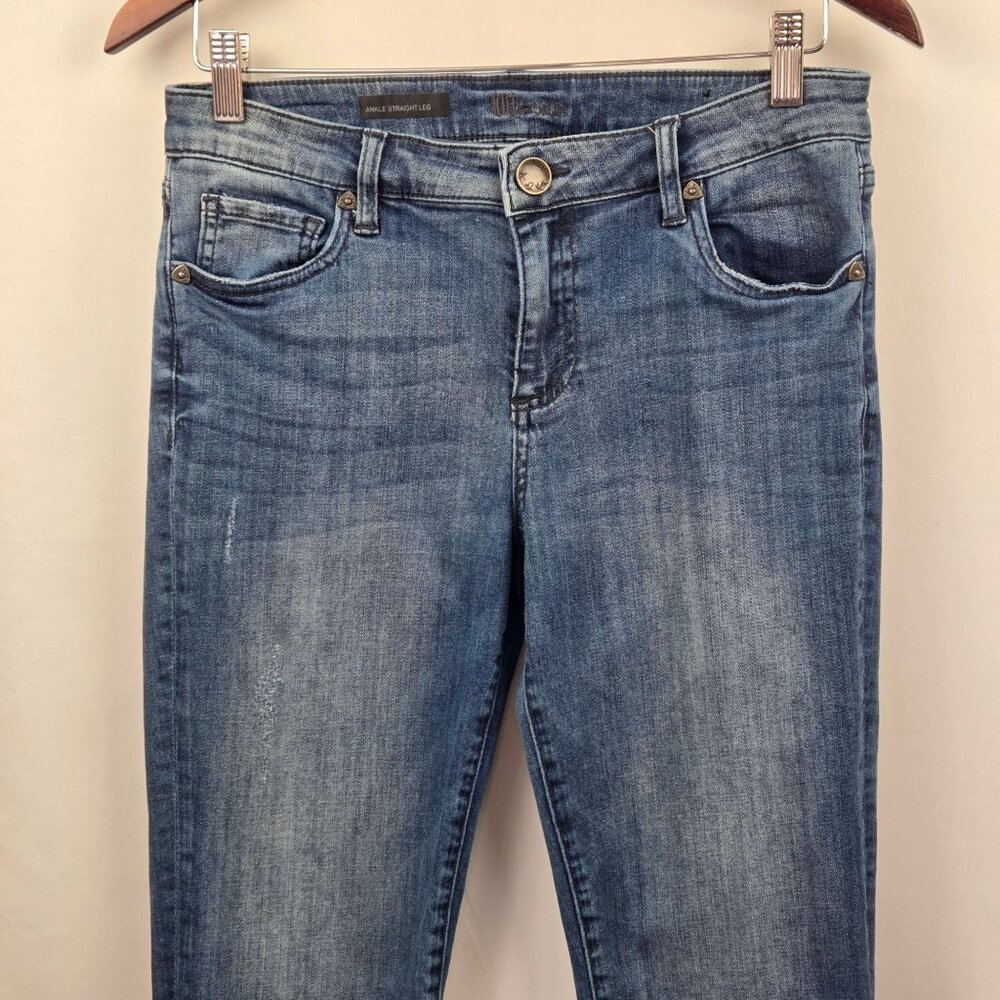 Kut from the Kloth Ankle Straight Leg Jeans Size 6 Medium Wash - Picture 2 of 13